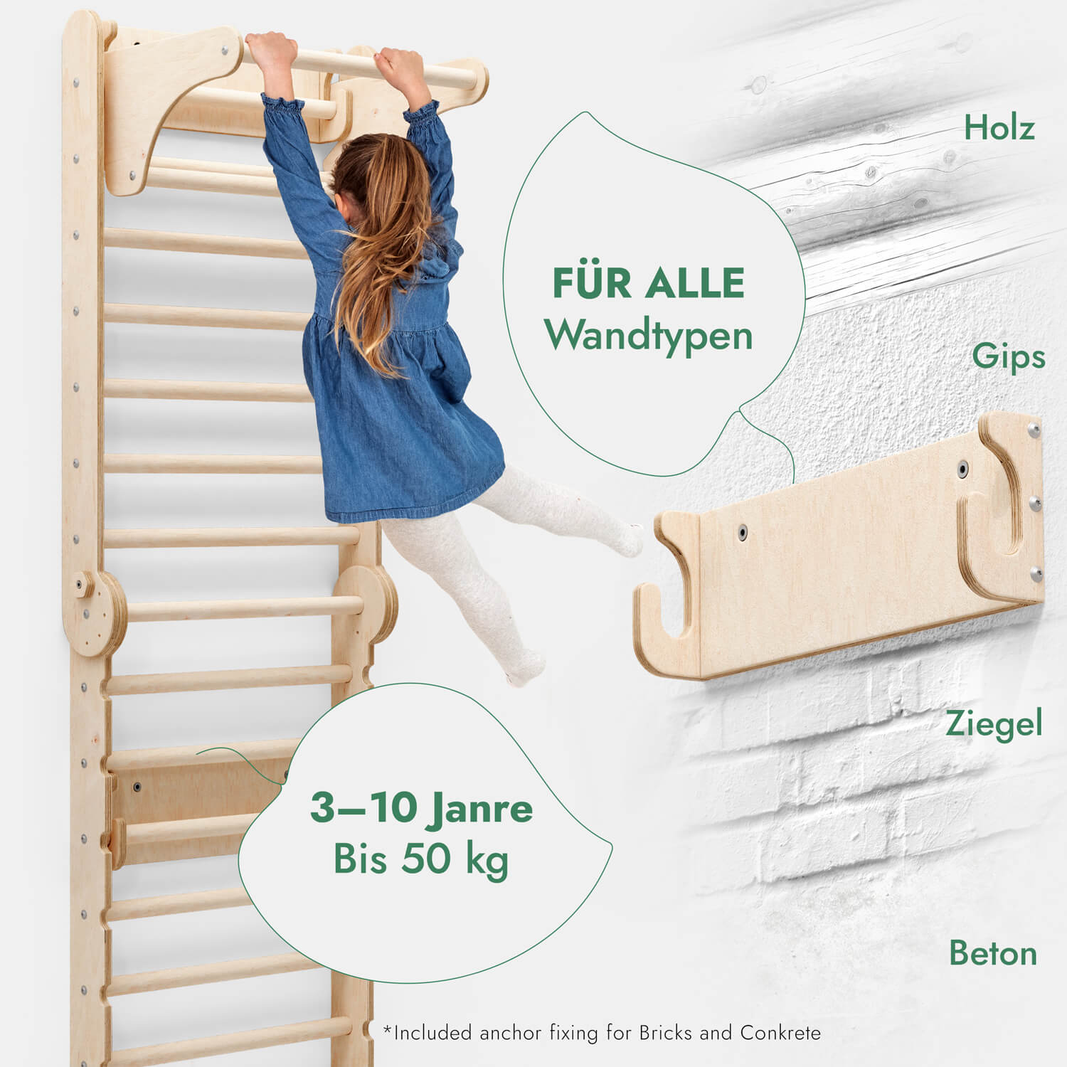 Sprossenwand-Ergänzung für Kletterdreieck-2