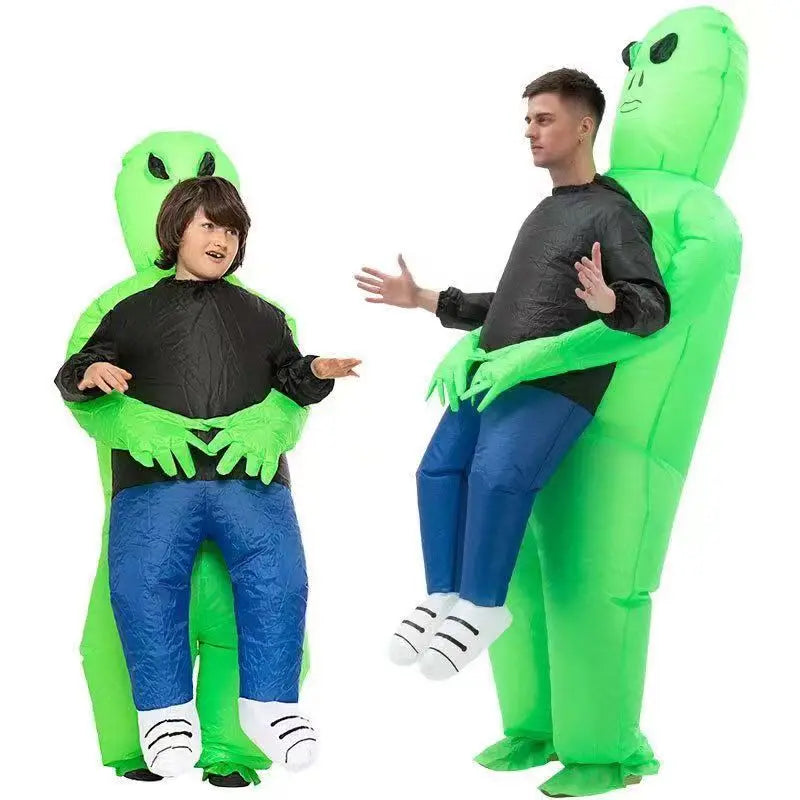 Halloween Children Adults Inflatable Walking Alien ET Costume-3