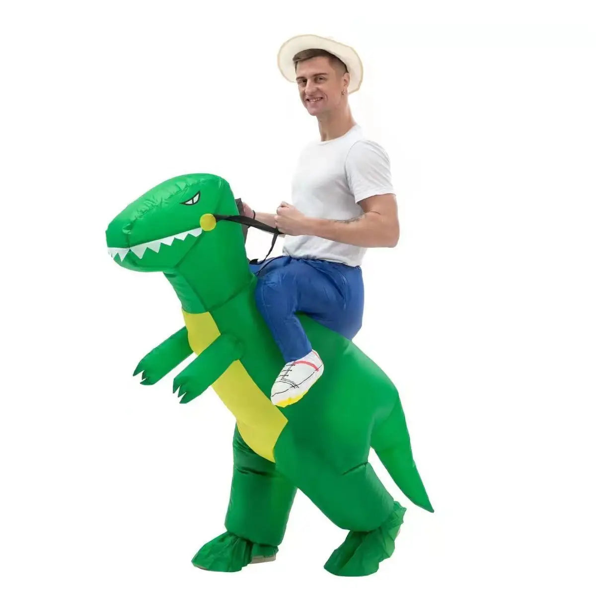 Halloween Children Adults Inflatable Walking Dinosaur T-rex Costume-5