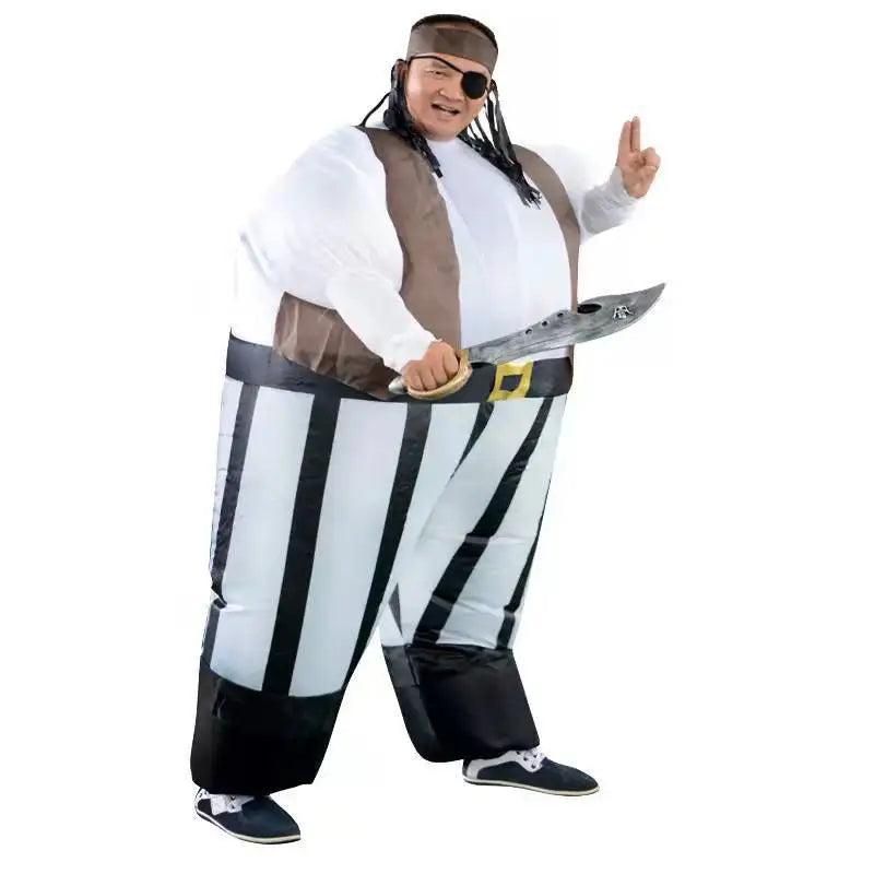 Halloween Cosplay Costume Inflatable Alien Ghost Sea Thief Bat Pumpkin Blow up Suit for Party Inflatable Costume Carton Unisex-1