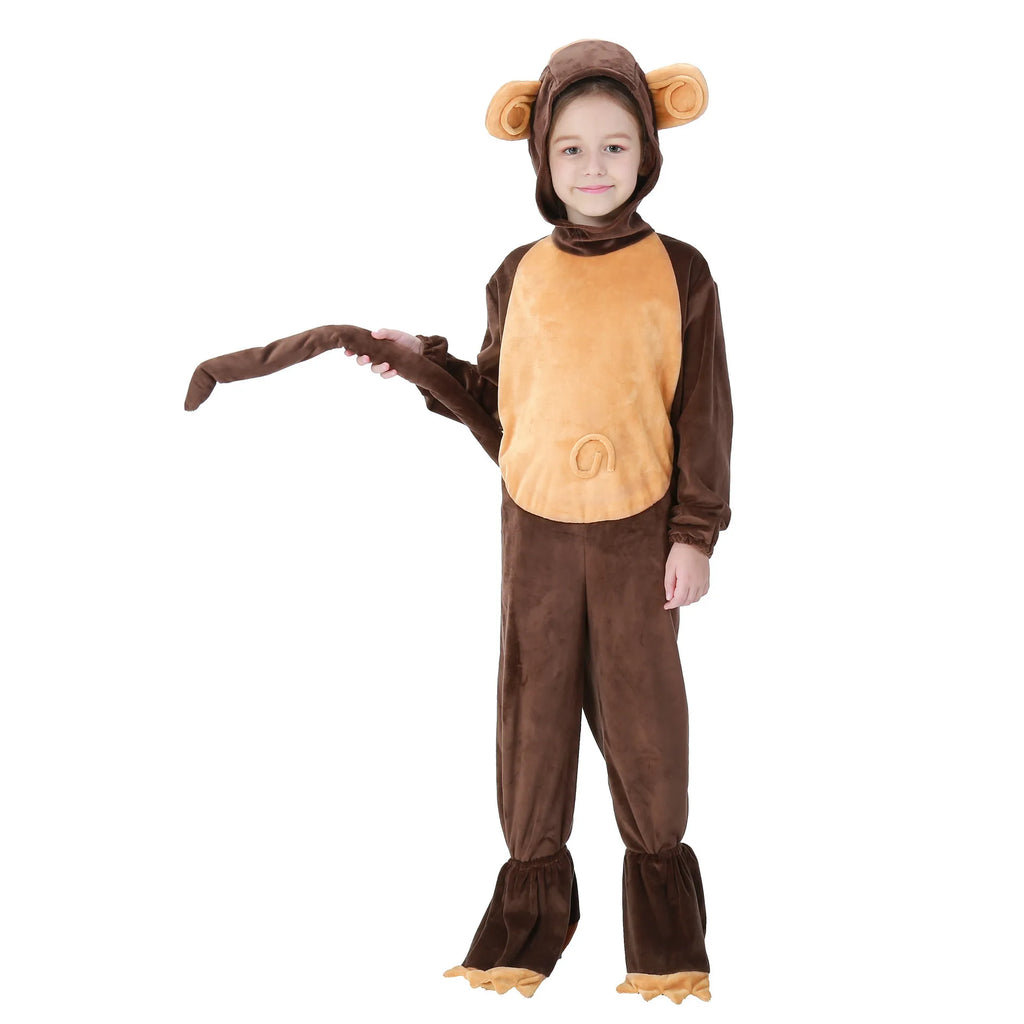 Children Kids Plus Size Funky Monkey Costume-0