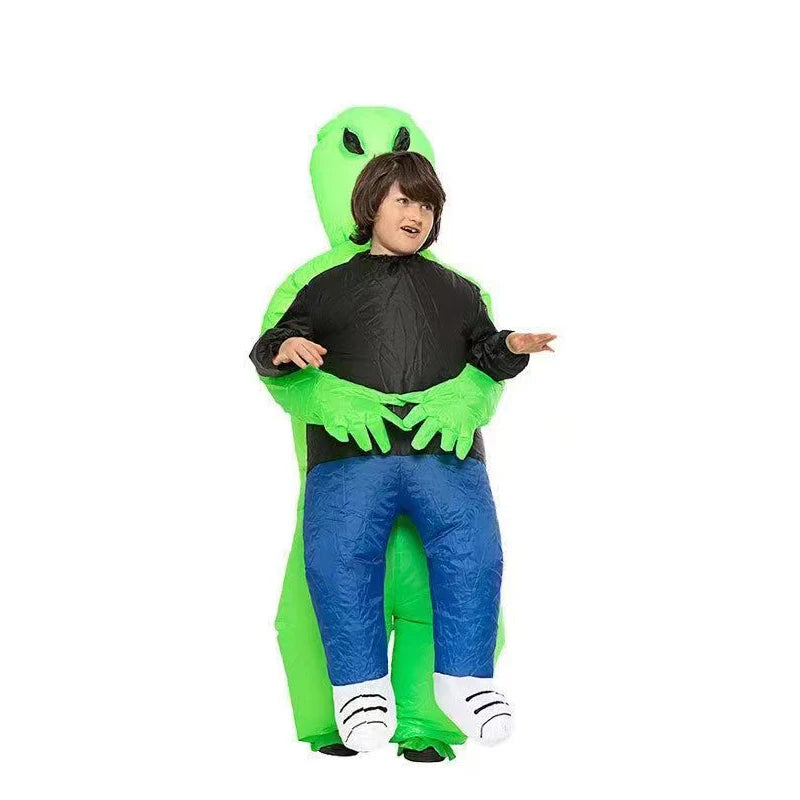 Halloween Children Adults Inflatable Walking Alien ET Costume-5