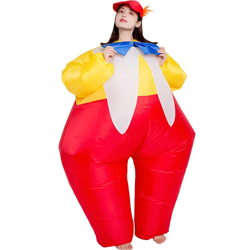Funny Event Carnival Parade Party Performance Walking Show Inflatable Clown Suit Inflatable Fat Suits Inflatable Costume-2