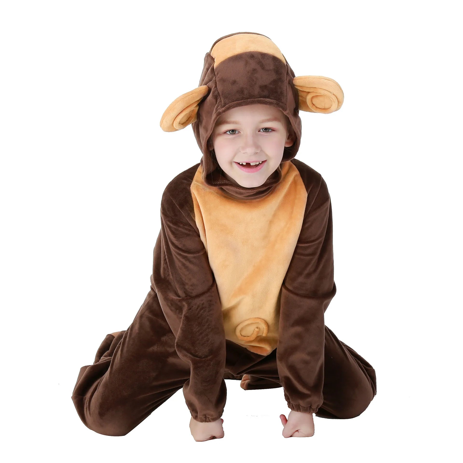 Children Kids Plus Size Funky Monkey Costume-1