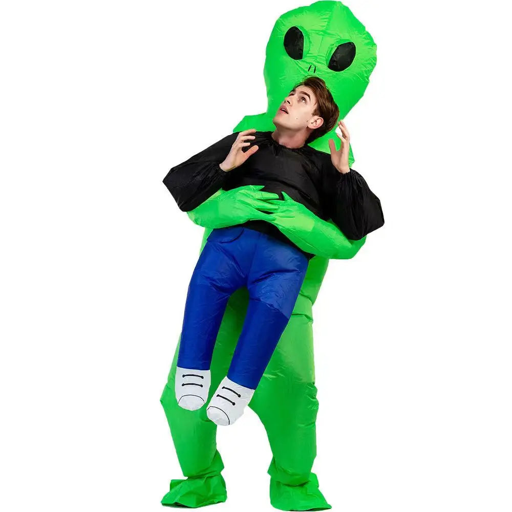 Halloween Children Adults Inflatable Walking Alien ET Costume-6