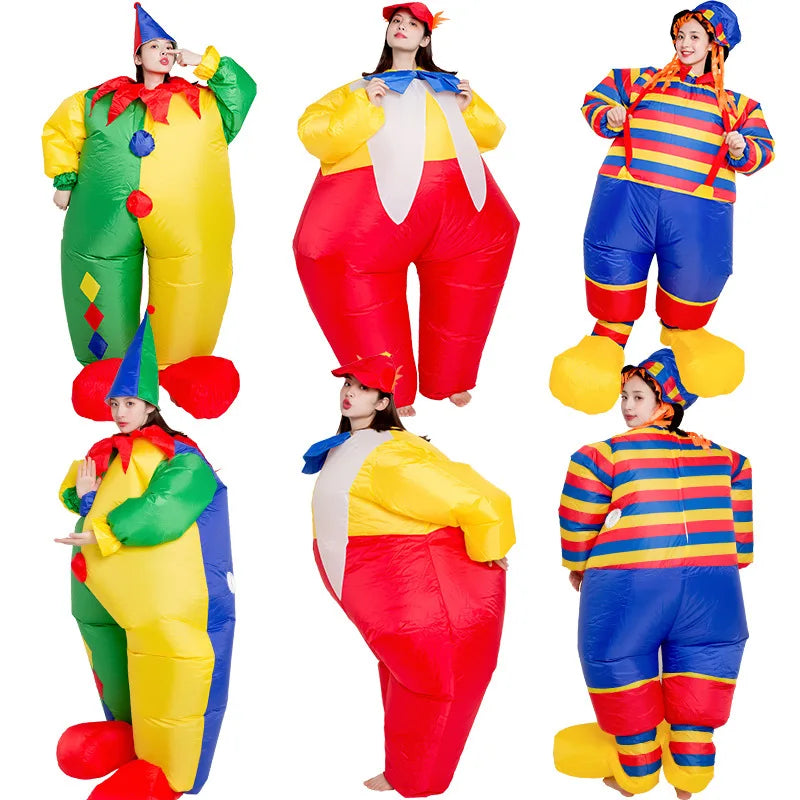 Funny Event Carnival Parade Party Performance Walking Show Inflatable Clown Suit Inflatable Fat Suits Inflatable Costume-0