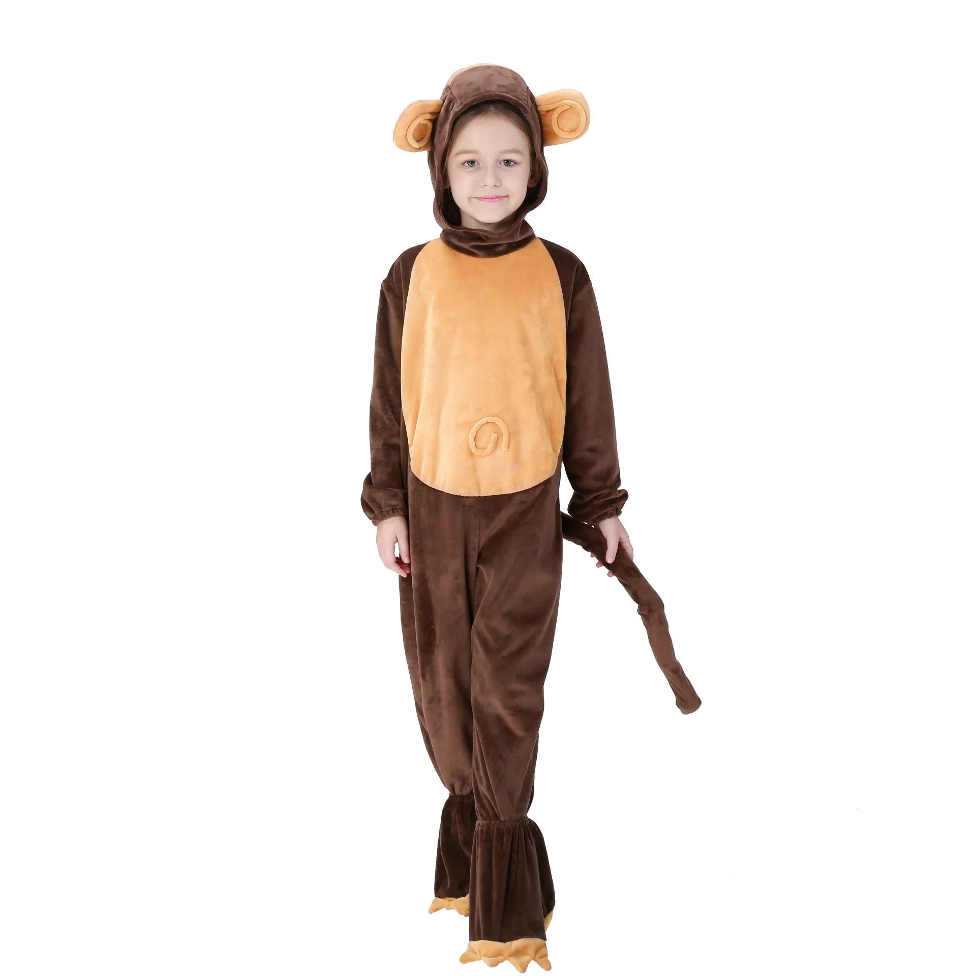 Children Kids Plus Size Funky Monkey Costume-3