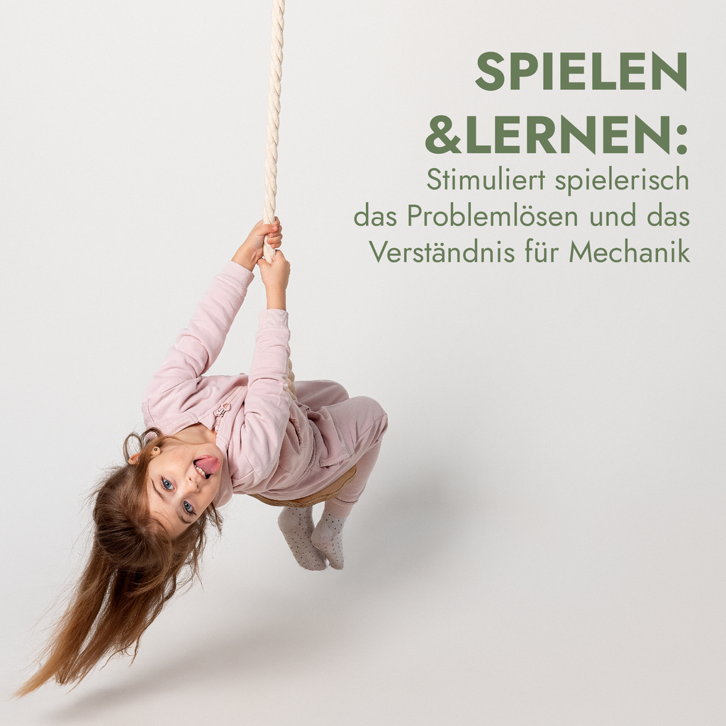 Set aus drei Schaukeln: Scheibe + Ringe + Strickleiter-4